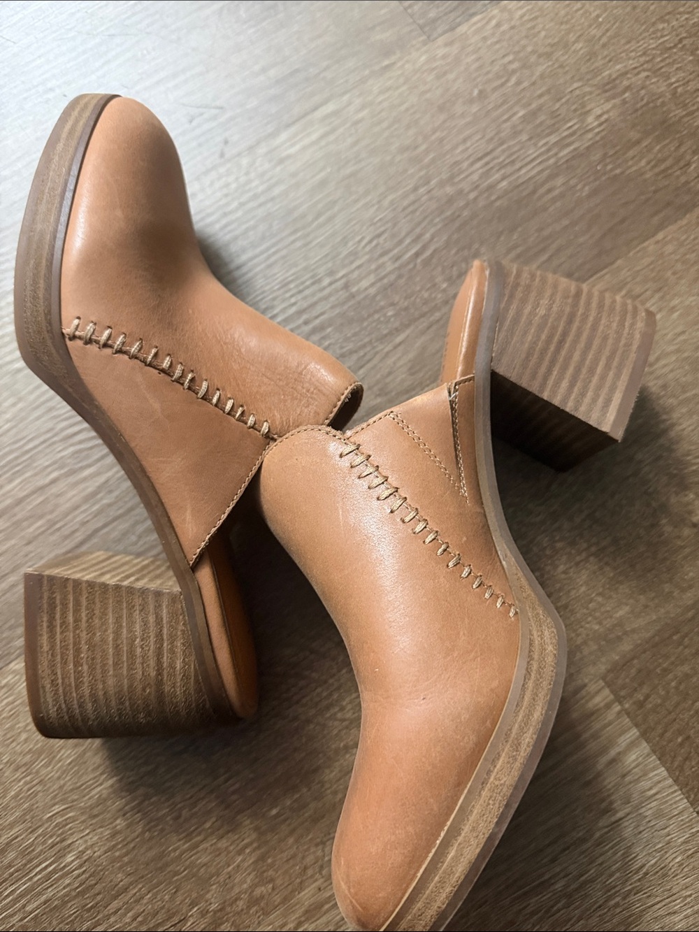 Lucky Brand Cognac Leather Mule Clogs 8.5 - Picture 6 of 7